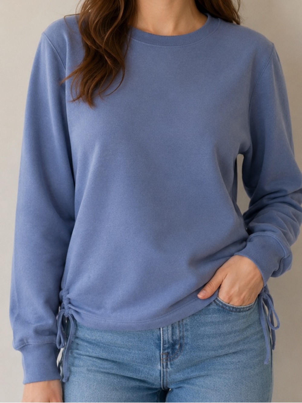 Zara Side Tie Sweatshirt